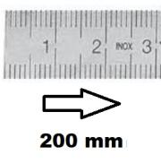 HORIZONTAL FLEXIBLE RULE CLASS II LEFT TO RIGHT 200 MM SECTION 13x0,5 MM<BR>REF : RGH96-G2200B0M0